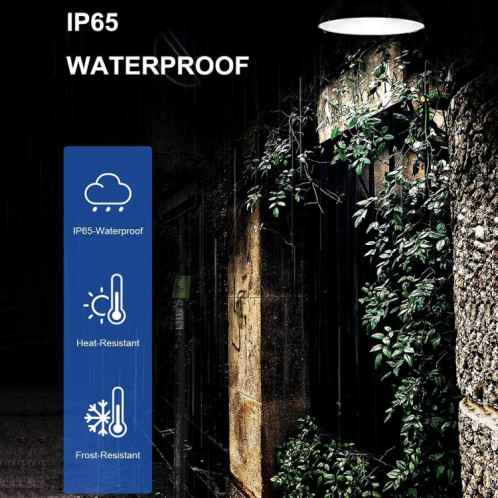 Lustre à ampoule LED solaire d'extérieur étanche IP65, lumières d'intérieur, spécifications : lumière blanche unique avec télécommande SH91021542-09